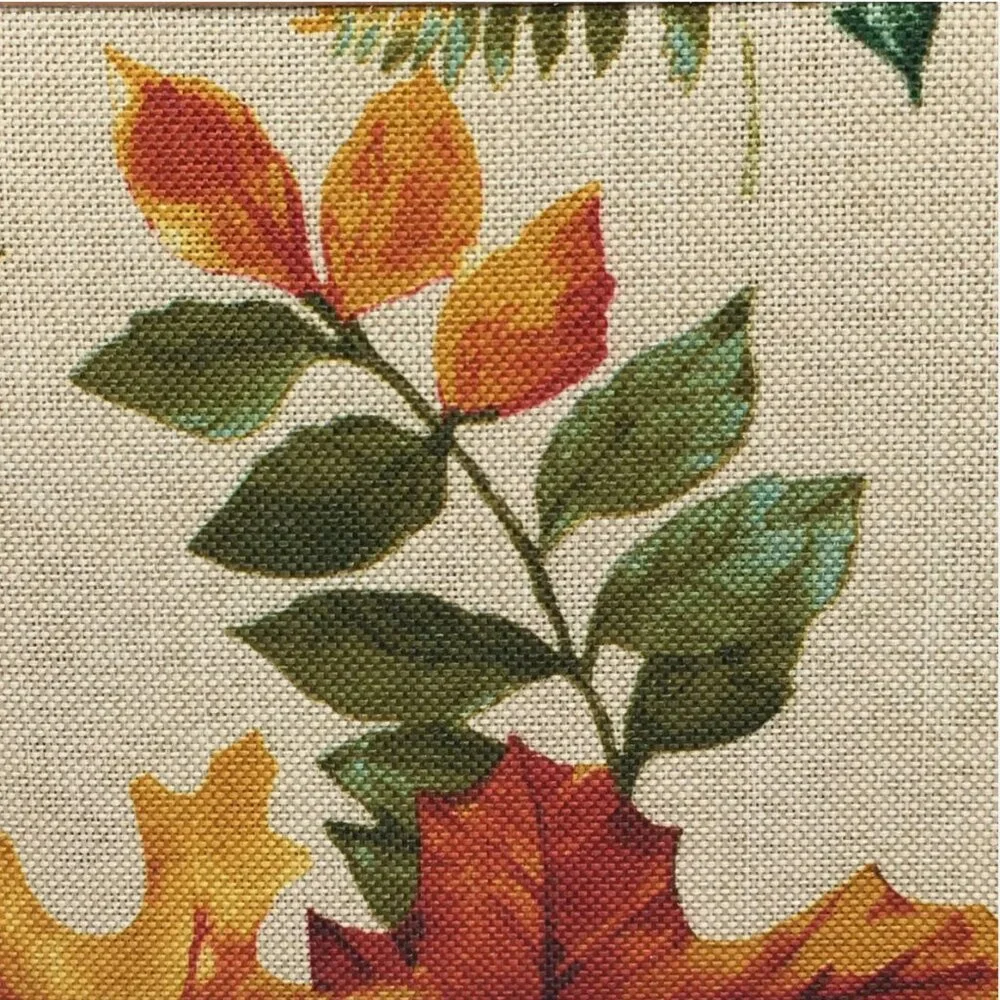 Nicole Miller Vibrant Fall Leaf 60x84 Tablecloth Watercolor Thanksgiving Decor